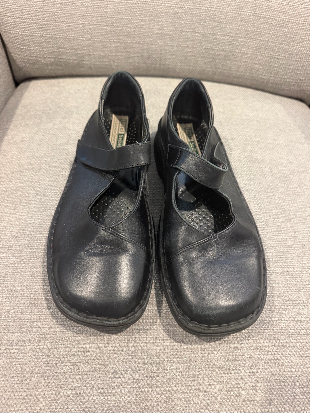Josef Seibel Black Mary Jane Comfort Shoes for Kids